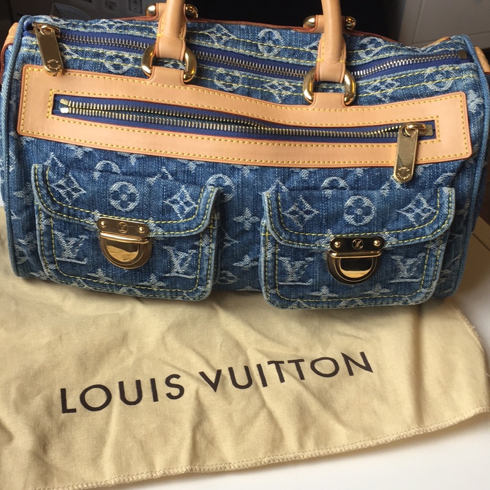 Authentic Louis Vuitton denim speedy